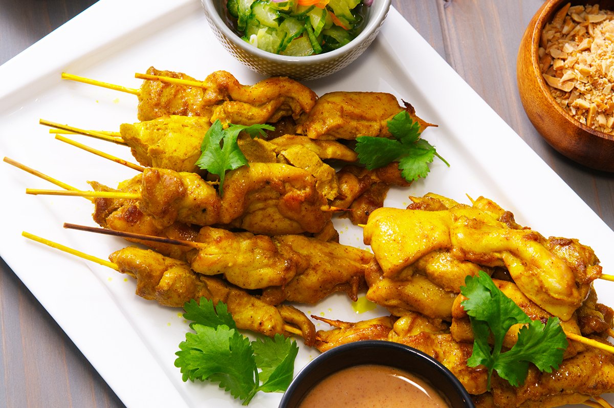 Chicken Satay Skewers (4)