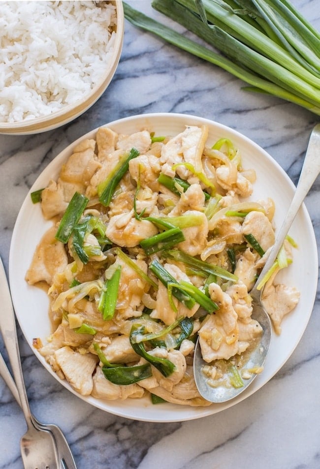 Chicken with Ginger & Spring Onion