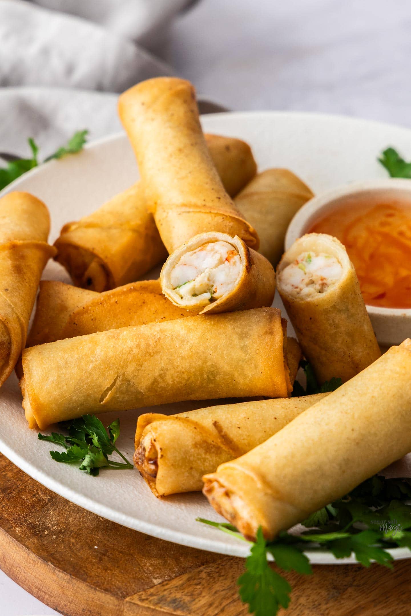 Mini Prawn Spring Rolls (6)