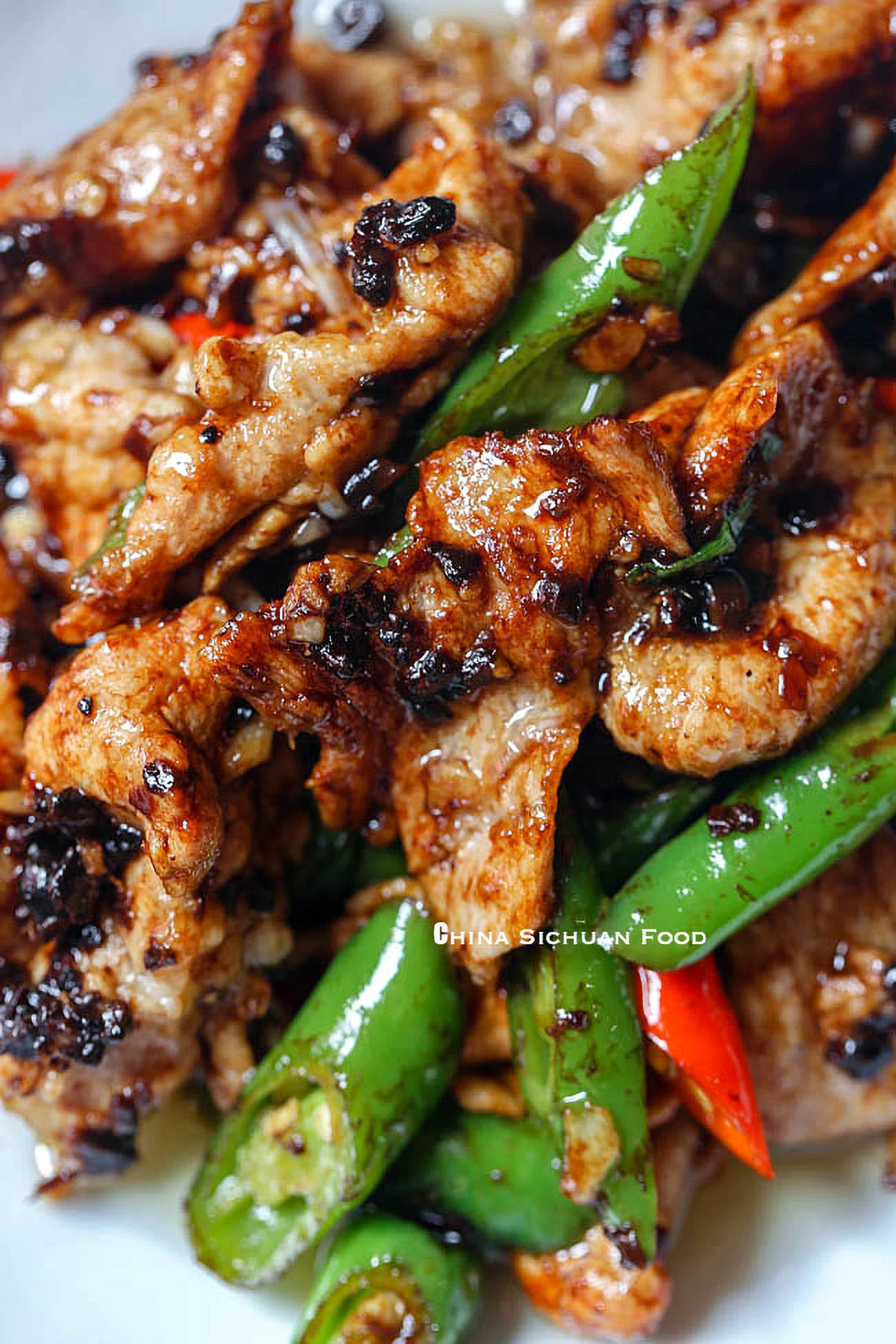 Pork in Black Bean Sauce