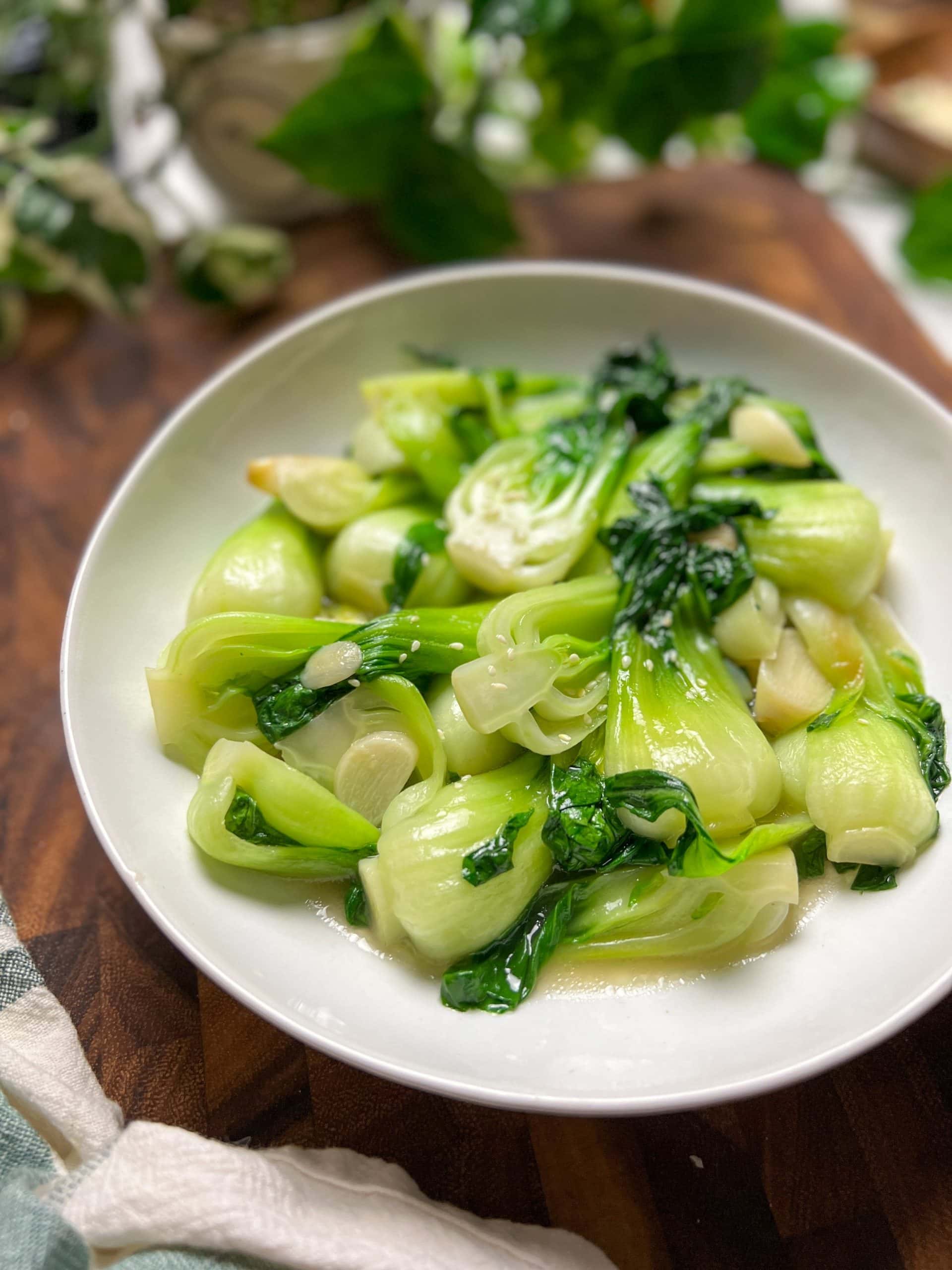 Stir-Fried Pak Choi with Garlic